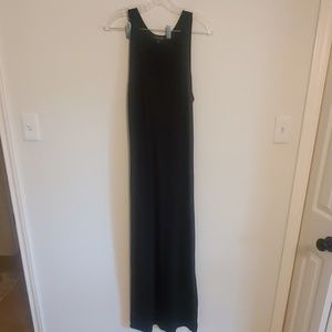 Black racerback maxi dress